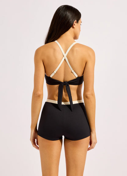 Bandwave Belted Boyleg Bikini Bottom