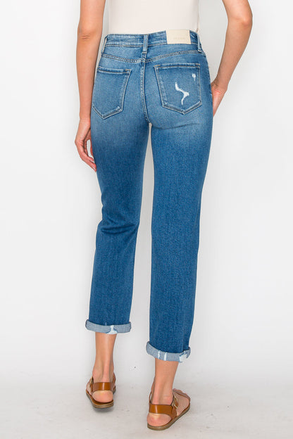 Alexa High Rise Tapered Leg Mom Jeans