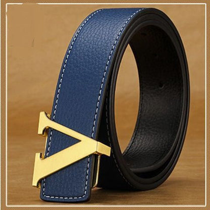 Men’s Personalized Leather Letter Belt | Initial Buckle Designer Style Belt for Men | Luxury Alphabet Motif Leather Waistband | Trendy Custom Letter Fashion Belt