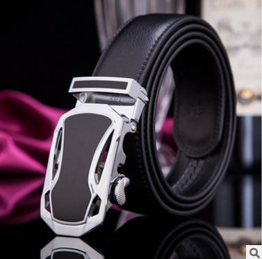 Men’s Factory Direct Automatic Leather Belt | Premium Wholesale Business Ratchet Belt | Luxury Genuine Leather Men's Belt | Sleek Professional No-Hole Automatic Waistband