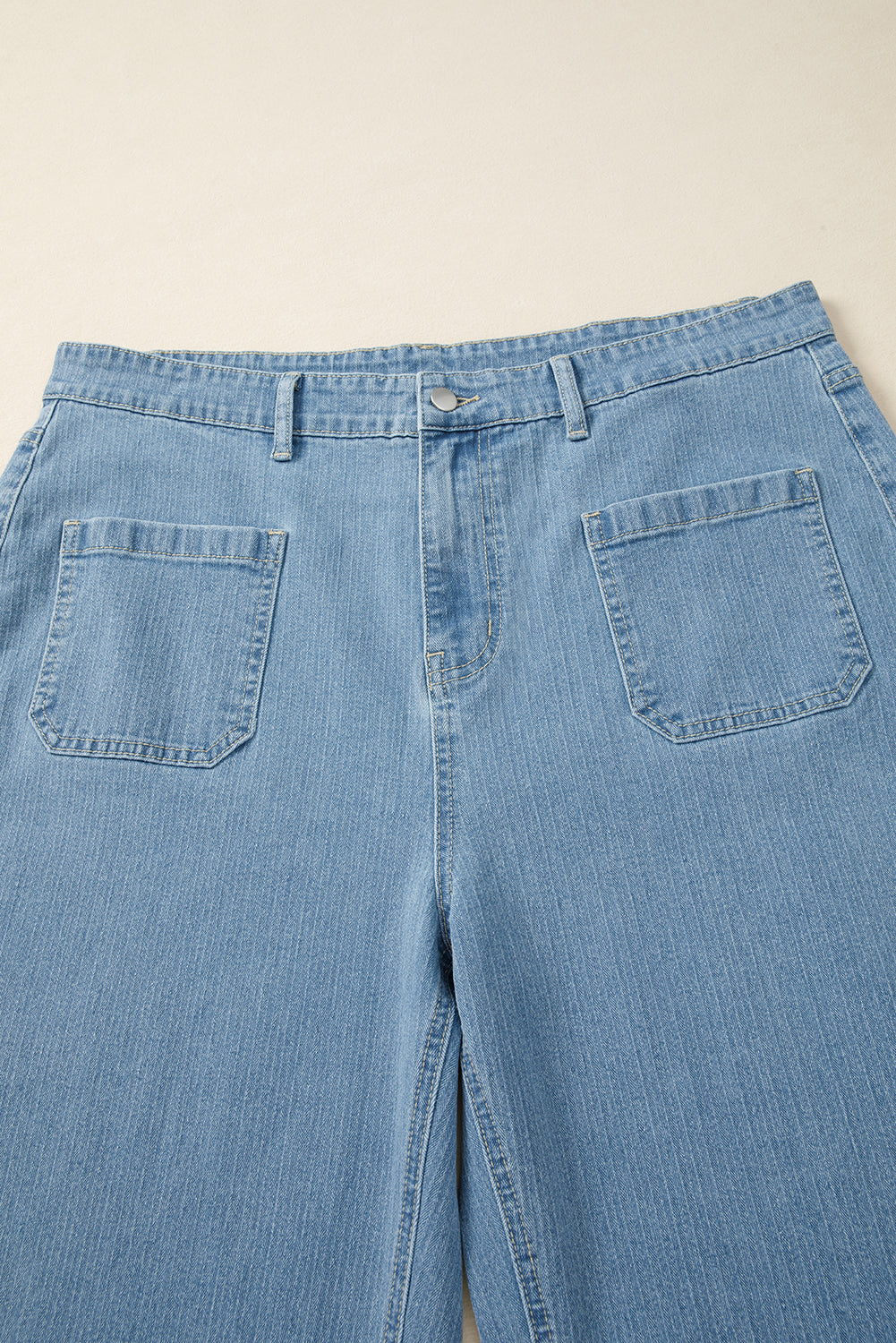 Threaded Pear Adelyn Textured Wide Leg PLUS Jeans