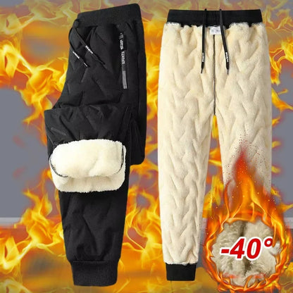 Men’s Plush Fleece Thermal Sweatpants