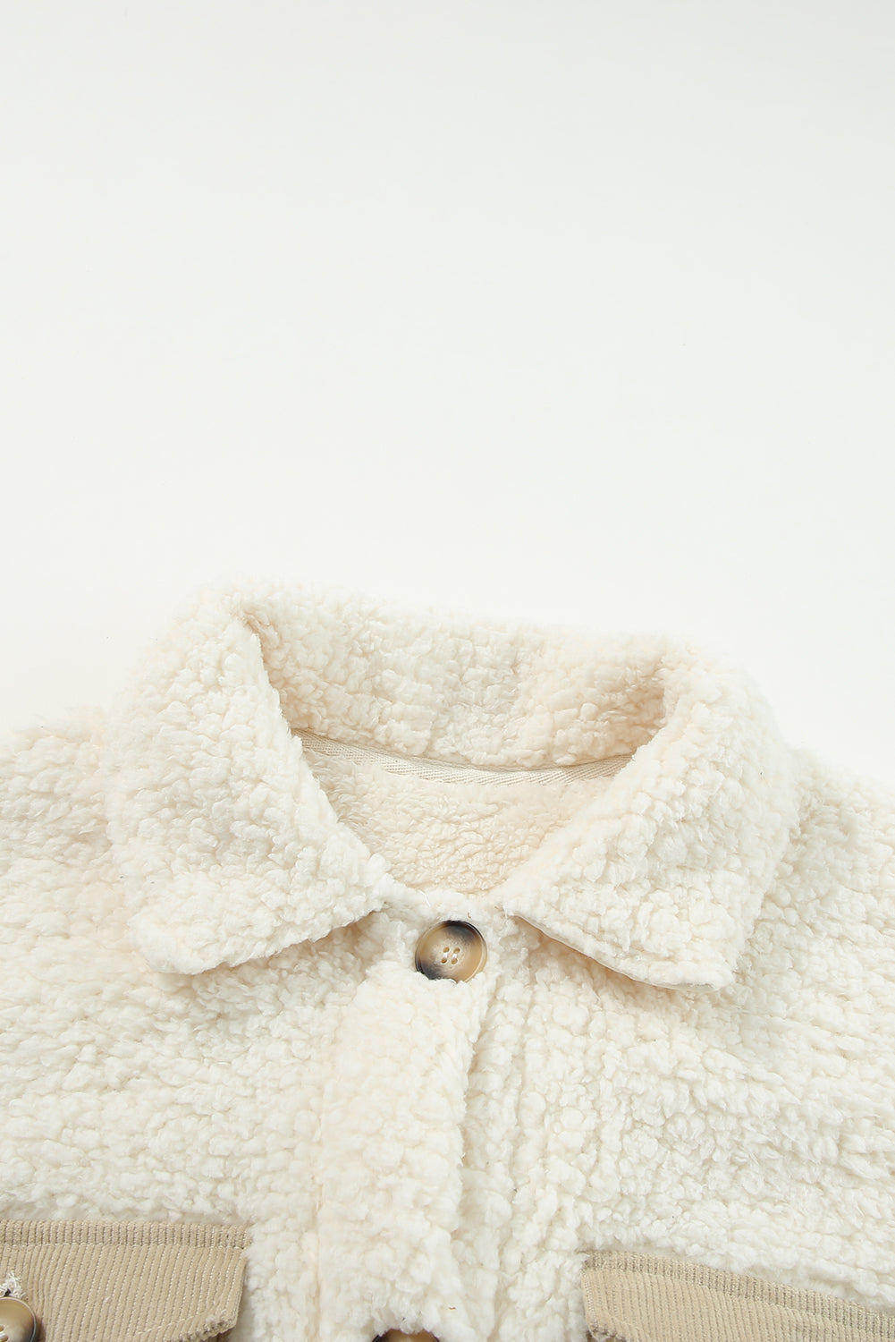 Threaded Pear Olivia Single Breasted Teddy Coat