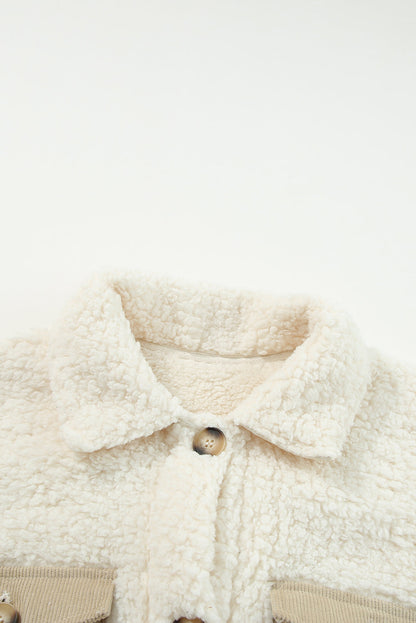 Threaded Pear Olivia Single Breasted Teddy Coat