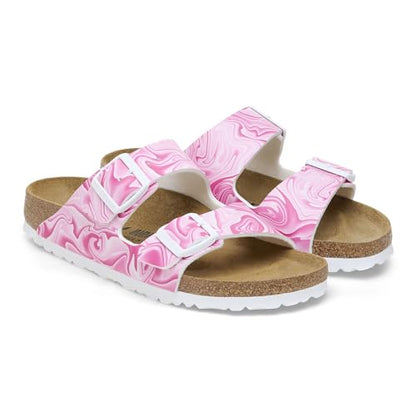 Birkenstock Unisex Arizona BS Birko Flor Marblerwirl Fuchsia Tulip