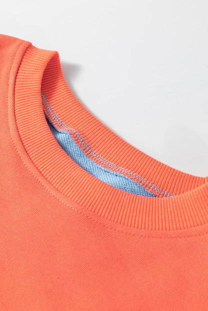 Threaded Pear Isabella Patchwork Drop Shoulder Sweatshirt