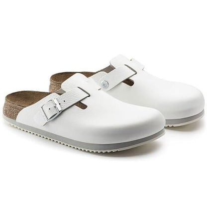 Birkenstock Boston Super Grip Natural Leather Clogs