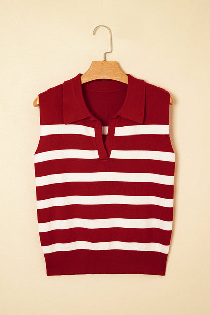 Threaded Pear Ariya Stripe Collared Sweater