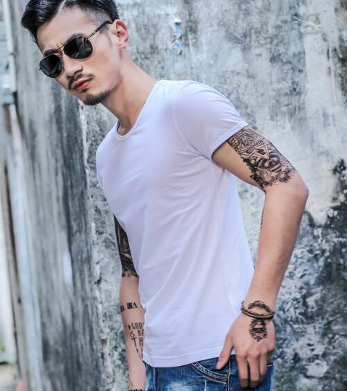 Men’s Premium Summer T-Shirt | Lightweight Breathable Cotton-Blend Tee | High-Sense Minimalist Short Sleeve Top | Trendy Casual Men’s Summer Clothes | 2026 High-Fashion Urban Basic T-Shirt