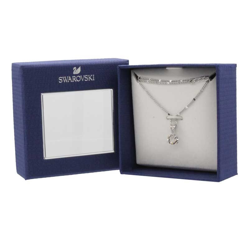 Swarovski Solitaire Collection Pendant Silver Necklace