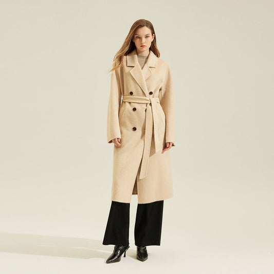 Women’s Premium Camel Coat | Reversible Genuine Woolen Jacket | Luxury Double-Sided Camel Hair Overcoat | Elegant Winter Warm Reversible Parka | 2026 High-End Luxury Outerwear Collection