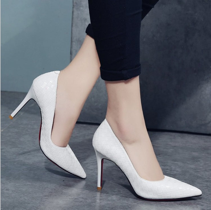 Women’s High-Sense Floral Pointed-Toe Stiletto Heels | Elegant Professional Formal Pumps | Trendy Minimalist Sleek Office Heels | Luxury-Label Statuesque Radiant Footwear | 2026 High-Fashion Floral-Luxe Essential