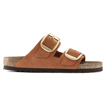 Birkenstock Arizona Big Buckle Nubuck Leather Pecan Sandals