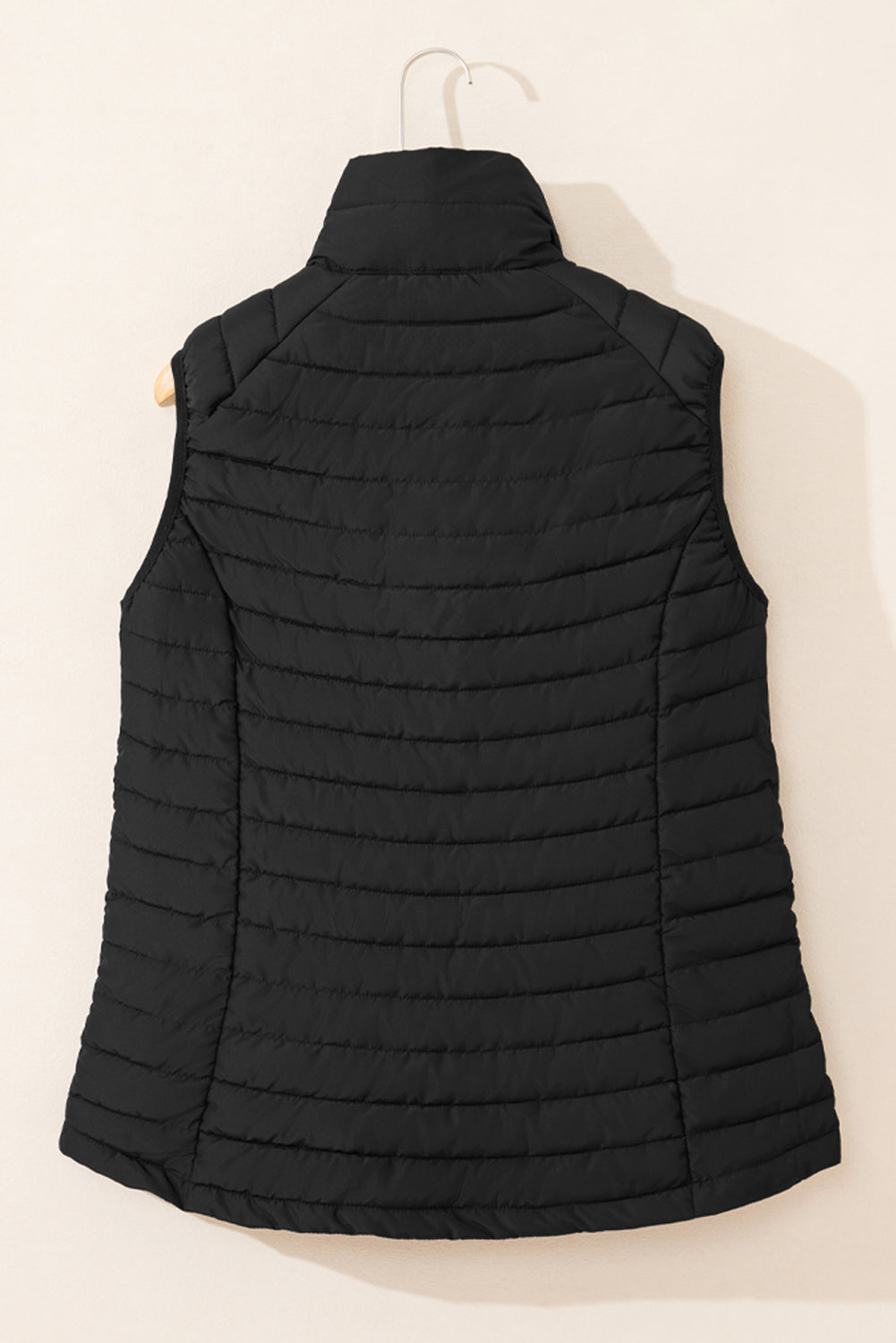 Threaded Pear Harper Quilted Zipped Puffer Vest