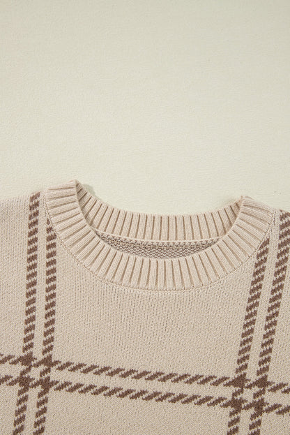 Threaded Pear Madison Knitted Drop Shoulder Sweater