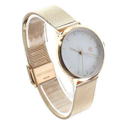 Chpo Ladies Watch Rose Gold Mesh Strap Nando