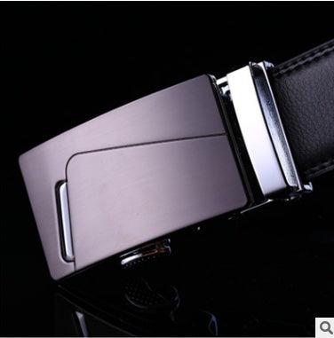 Men’s Factory Direct Automatic Leather Belt | Premium Wholesale Business Ratchet Belt | Luxury Genuine Leather Men's Belt | Sleek Professional No-Hole Automatic Waistband