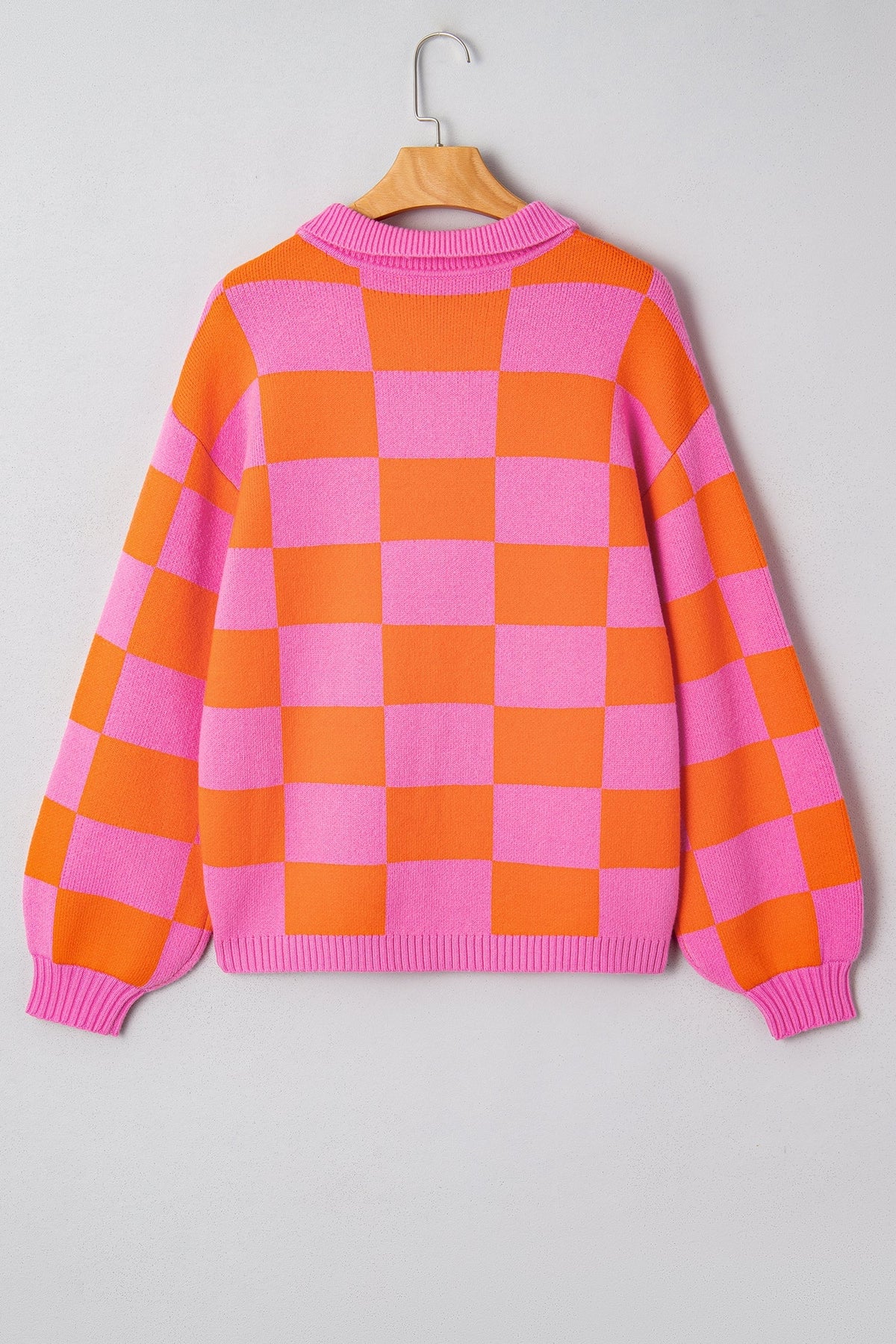 Threaded Pear Meredith Polo Collar Baggy Sweater