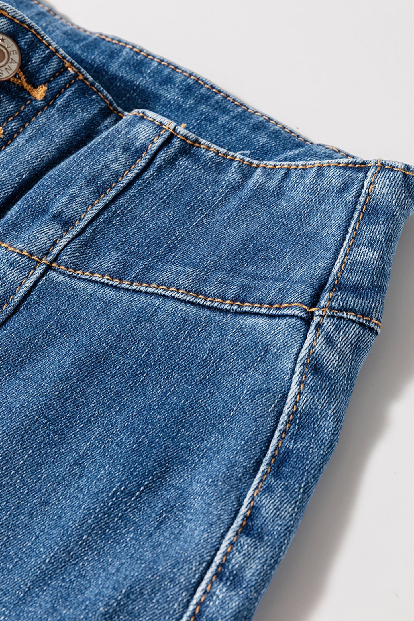 Threaded Pear Jaylani Raw Hem Flare Jeans
