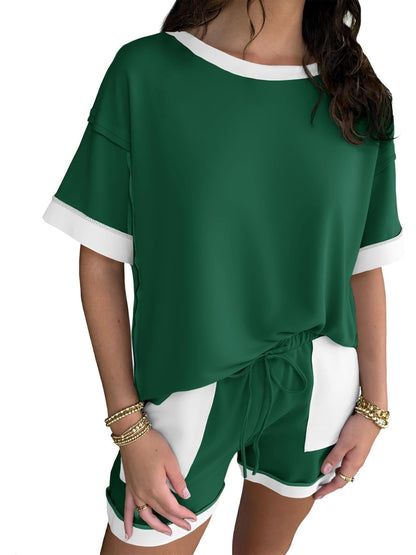 Women's Color-Block Loungewear Set