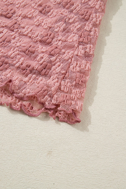 Threaded Pear Paloma Detail Floral Lace Blouse