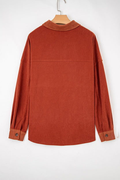 Threaded Pear Andrea Drop Shoulder Casual Shacket