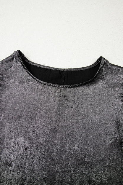 Threaded Pear Amelia Ruffle Trim Sleeveless Top