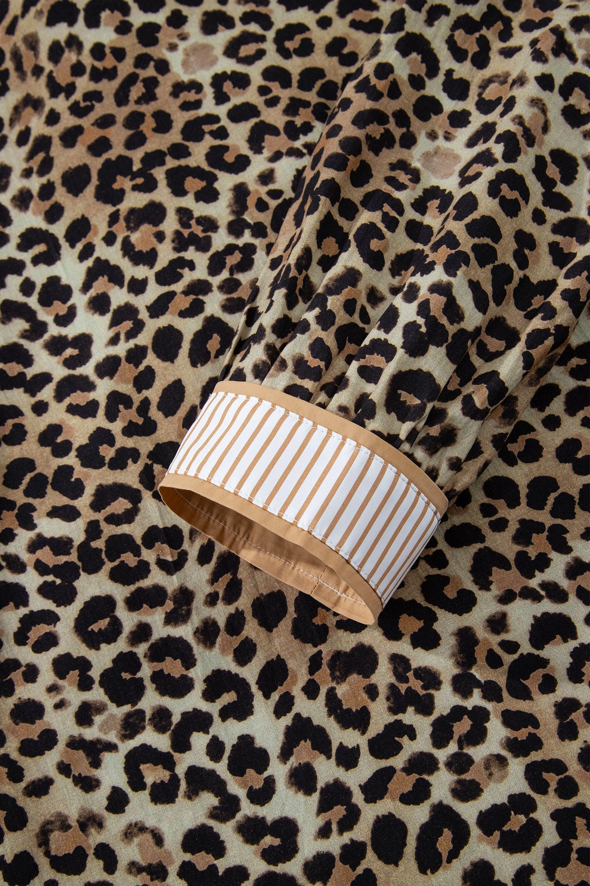 Threaded Pear Jordyn Contrast Striped Trim Shirt