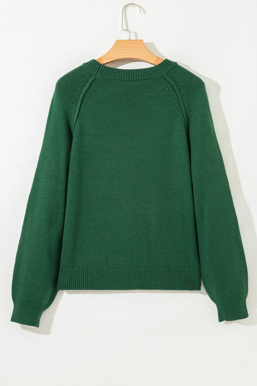 Threaded Pear Eleanor Evergreen Raglan Sleeve Sweater