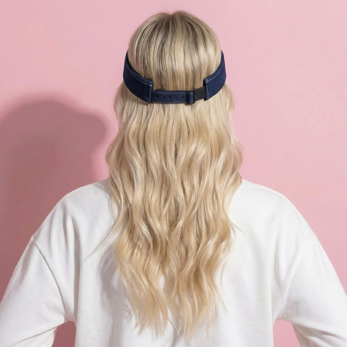 Anna-Kaci Women's Denim Visor Hat with Curved Brim Adjustable Back Bow Accent Casual Headwear