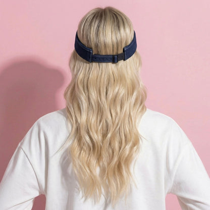 Anna-Kaci Women's Denim Visor Hat with Curved Brim Adjustable Back Bow Accent Casual Headwear