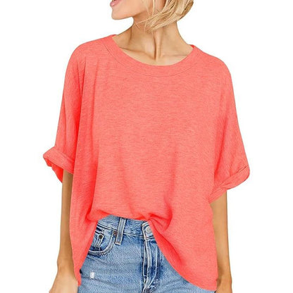Women's Oversized Casual Short Sleeve T-Shirt