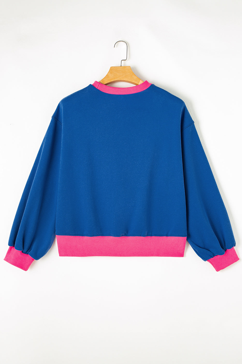 Threaded Pear Karilia Colorblock Bubble Sleeve Sweatshirt