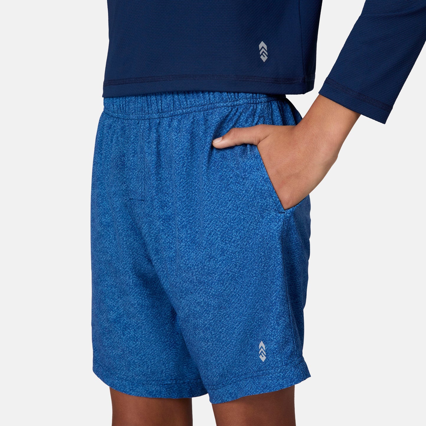 Boys' Textured Solid Swim Short