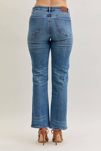 Drew - Mid Rise Slim Straight Rigid Magic Button-Fly Jeans
