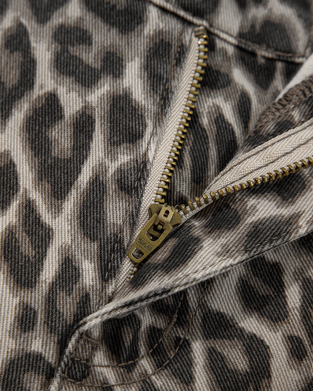 Bailey Leopard Straight Loose Leg Jeans
