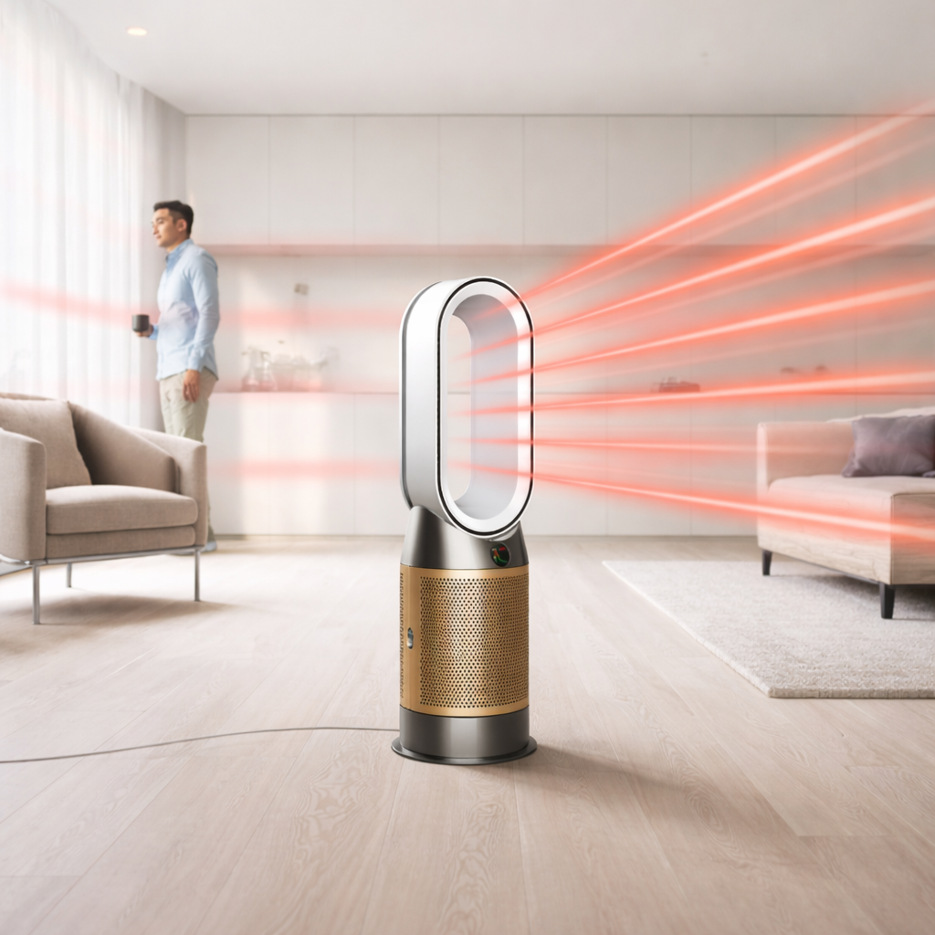 Dyson Air Purifier Hot+Cool Fan Formaldehyde HP09 Smart Tower in White/Gold