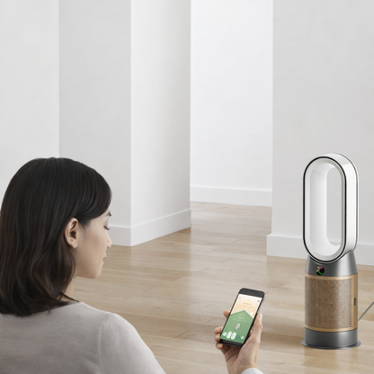Dyson Air Purifier Hot+Cool Fan Formaldehyde HP09 Smart Tower in White/Gold