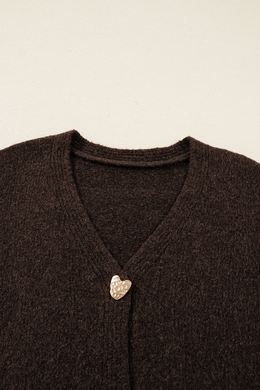 Threaded Pear Kassidy Heart Metal Cardigan Sweater