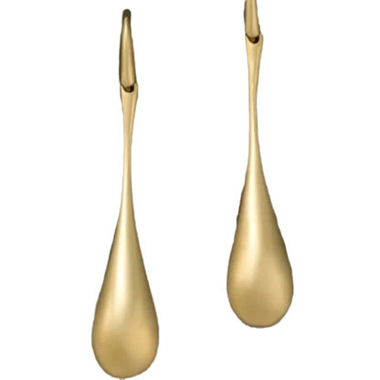 Oversized Punk-Style Long Teardrop Earrings | High-Sense Metallic Statement Earrings | Trendy Minimalist Europe & US Streetwear Jewelry | Luxury-Label Statuesque Teardrop Dangles | 2026 High-Fashion Radiant Women’s Accessories