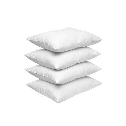 Elegant Comfort Pillow Inserts - Poly-Cotton Shell Siliconized Fiber Filling