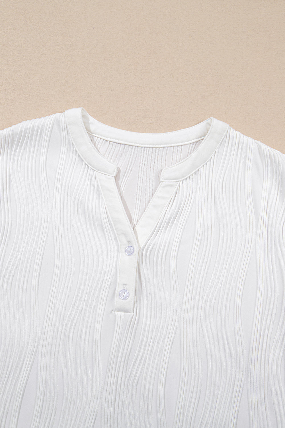 Threaded Pear Raina Wavy Textured Tee
