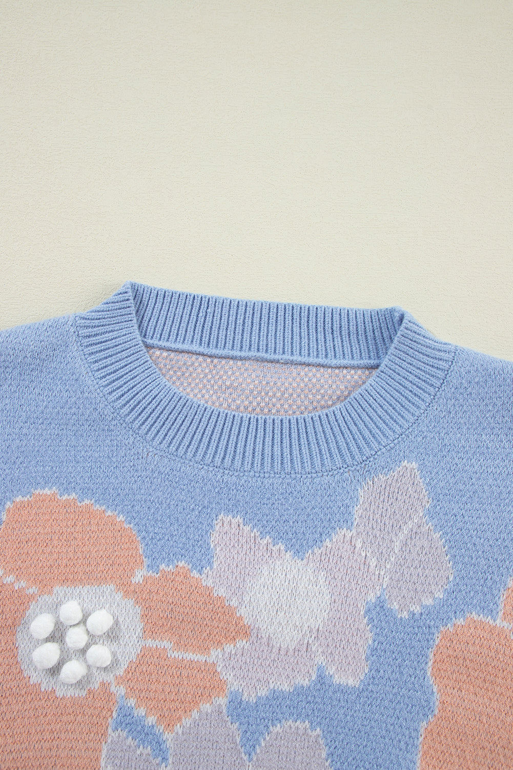 Threaded Pear Zelda Drop Shoulder Knitted Sweater