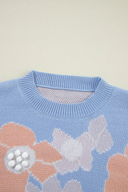 Threaded Pear Zelda Drop Shoulder Knitted Sweater