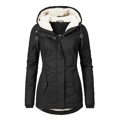 Women's Warm Hooded Fleece Jacket