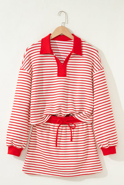 Threaded Pear Zaylee Collared Drop Shoulder Pullover