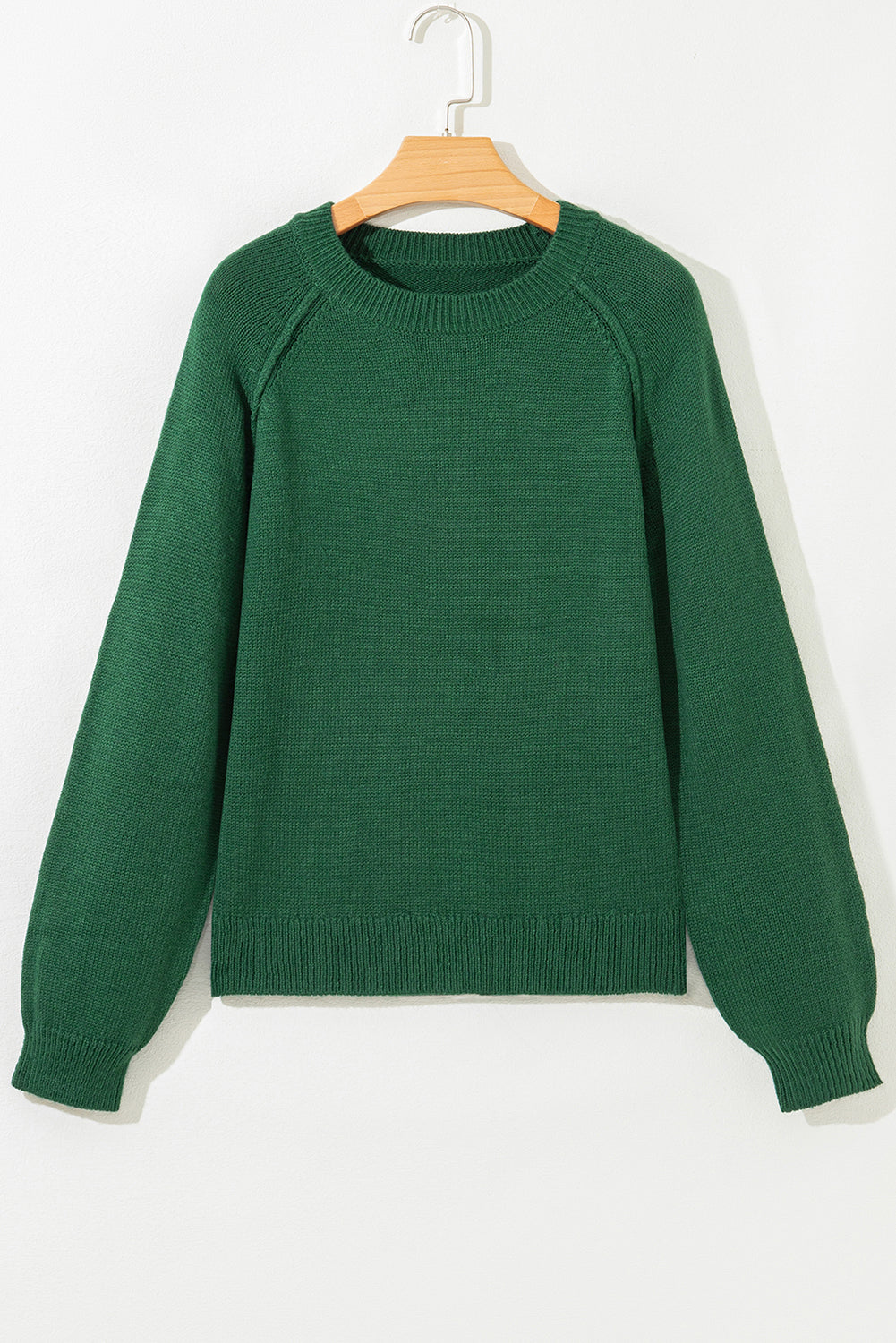 Threaded Pear Eleanor Evergreen Raglan Sleeve Sweater