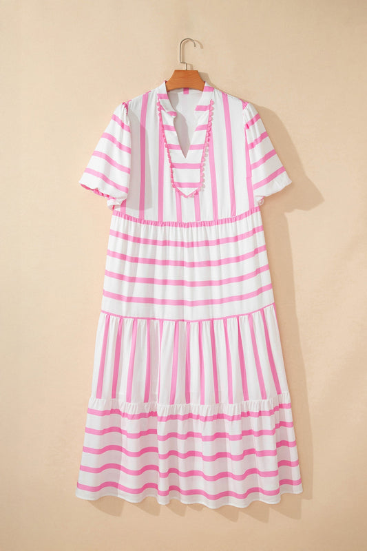 Elowen Sleeve Tiered Maxi PLUS Dress