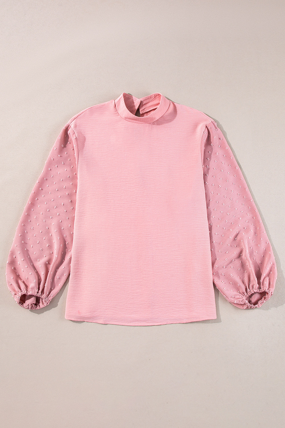 Threaded Pear June Swiss Dot Balloon Sleeve Loose Blouse