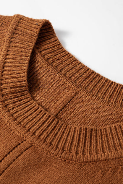 Threaded Pear Madeline Ribbed Mini Sweater Dress